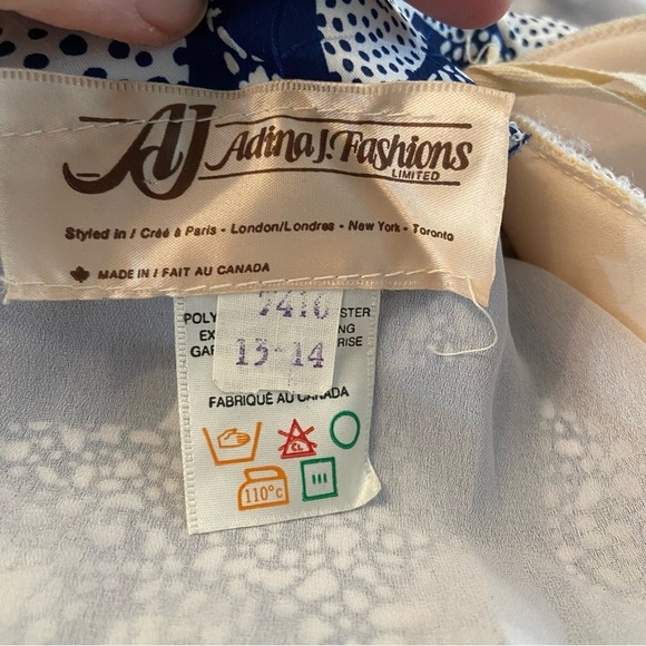 Vintage Adina J. Fashions women’s drop waist layered dress in size 13-14 - Picture 11 of 14